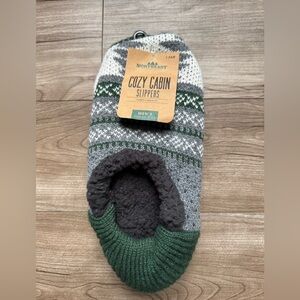 COZY CABIN SLIPPERS by Northeast Outfitters Men’s Sz L 8-12.5 Green NWT